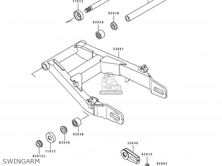 SWINGARM - EN500A7 VULCAN500 1996 USA CALIFORNIA