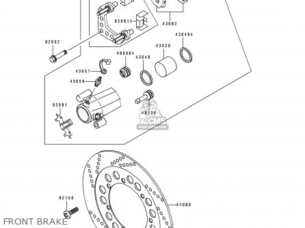 FRONT BRAKE - EN500A7 VULCAN500 1996 USA CALIFORNIA