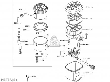 METER(S) - EN500A7 VULCAN500 1996 USA CALIFORNIA