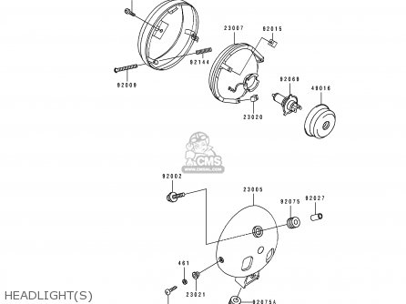 HEADLIGHT(S) - EN500A7 VULCAN500 1996 USA CALIFORNIA