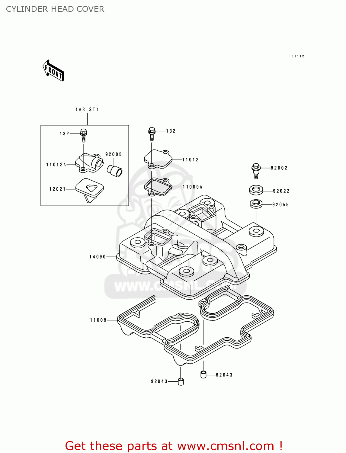 CYLINDER HEAD COVER EN500B1 1994 EUROPE UK FR NL AR FG GR IT NR SD SP ST