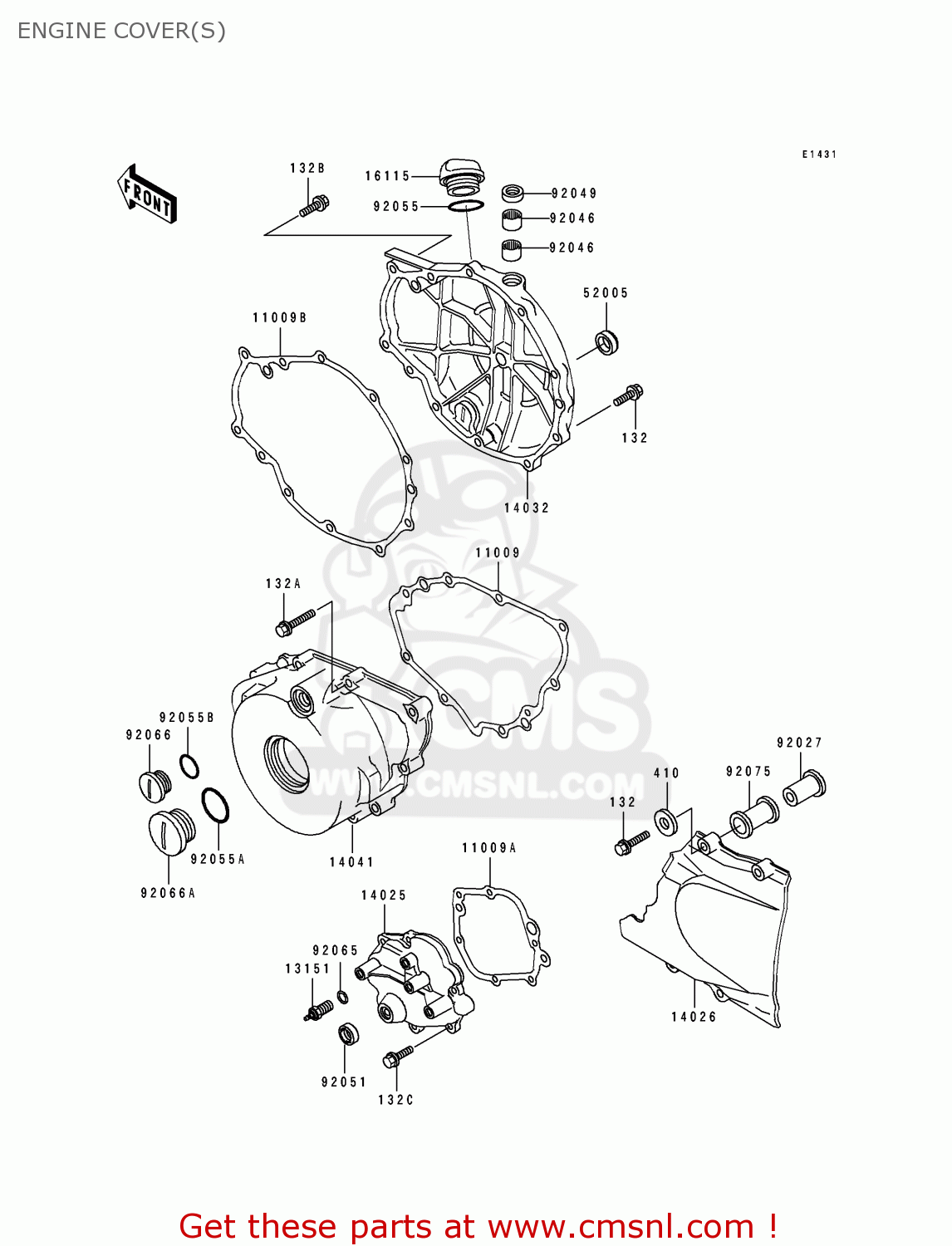 ENGINE COVER(S) EN500B1 1994 EUROPE UK FR NL AR FG GR IT NR SD SP ST