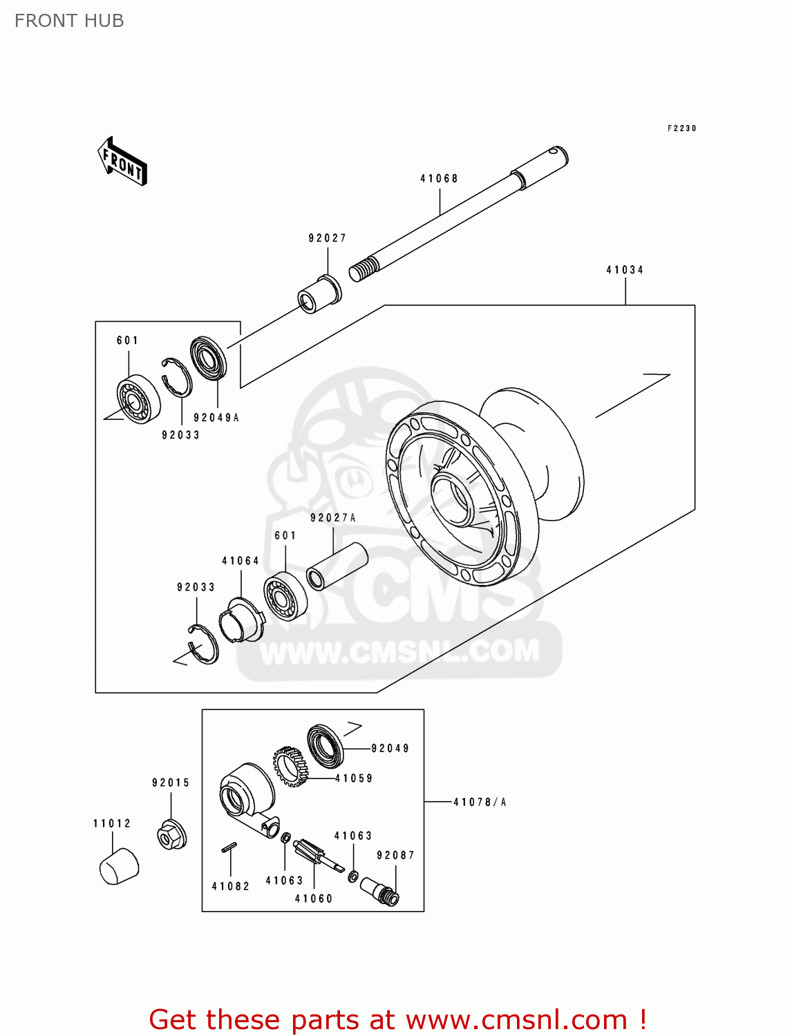 FRONT HUB EN500B1 1994 EUROPE UK FR NL AR FG GR IT NR SD SP ST