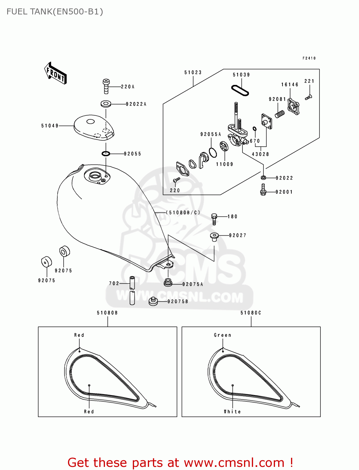 FUEL TANK(EN500-B1) EN500B1 1994 EUROPE UK FR NL AR FG GR IT NR SD SP ST