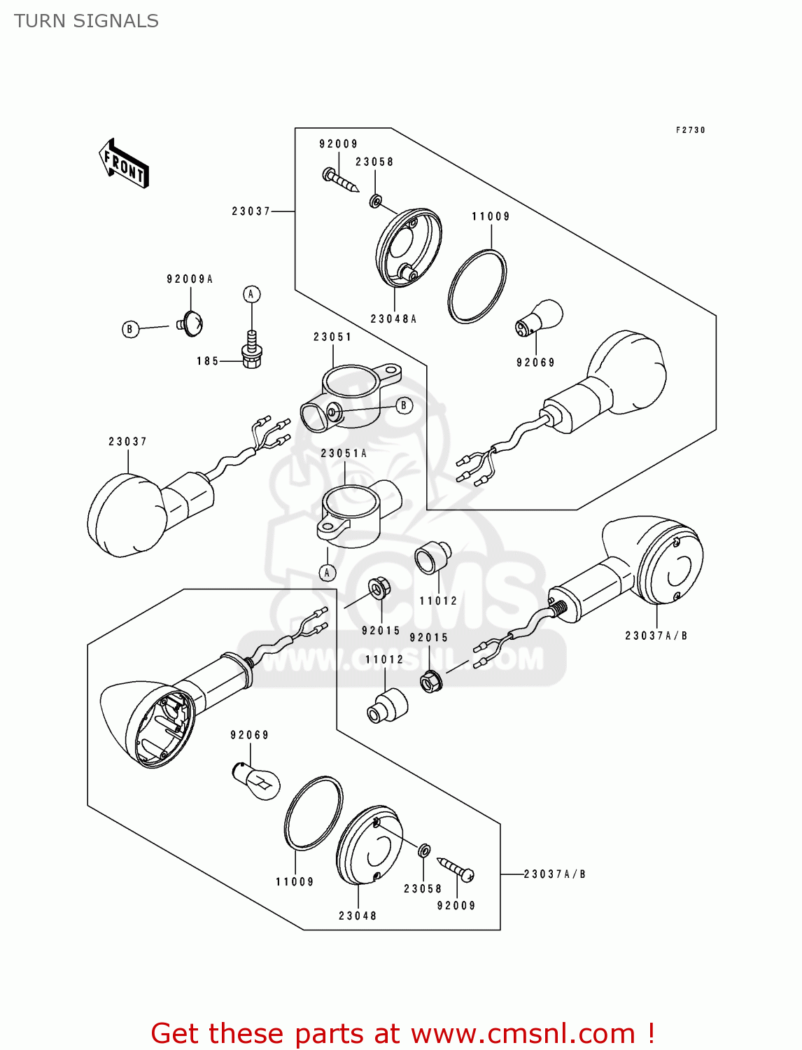 TURN SIGNALS EN500B1 1994 EUROPE UK FR NL AR FG GR IT NR SD SP ST