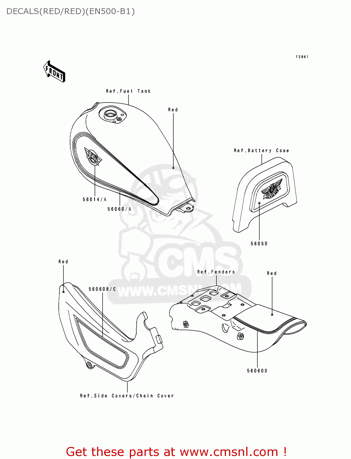 DECALS(RED/RED)(EN500-B1) EN500B1 1994 EUROPE UK FR NL AR FG GR IT NR SD SP ST