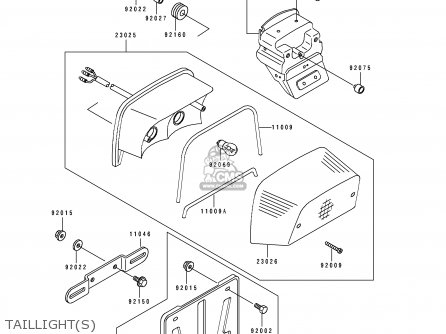 TAILLIGHT(S) - EN500B1 1994 EUROPE UK FR NL AR FG GR IT NR SD SP ST