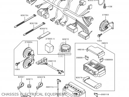 CHASSIS ELECTRICAL EQUIPMENT - EN500B1 1994 EUROPE UK FR NL AR FG GR IT NR SD SP ST