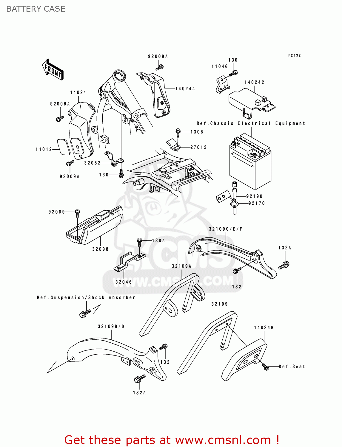 BATTERY CASE EN500B2 1995 EUROPE UK FR NL AR FG GR IT NR SD SP ST