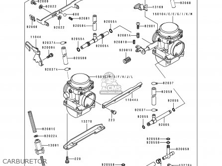 CARBURETOR - EN500B2 1995 EUROPE UK FR NL AR FG GR IT NR SD SP ST