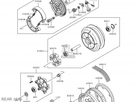 REAR HUB - EN500B2 1995 EUROPE UK FR NL AR FG GR IT NR SD SP ST