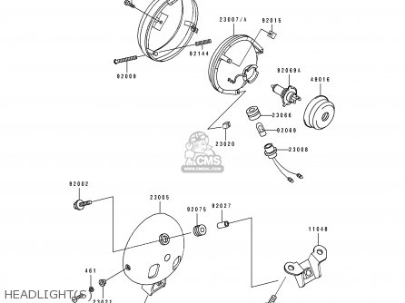 HEADLIGHT(S) - EN500B2 1995 EUROPE UK FR NL AR FG GR IT NR SD SP ST