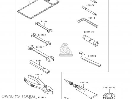 OWNER'S TOOLS - EN500B2 1995 EUROPE UK FR NL AR FG GR IT NR SD SP ST