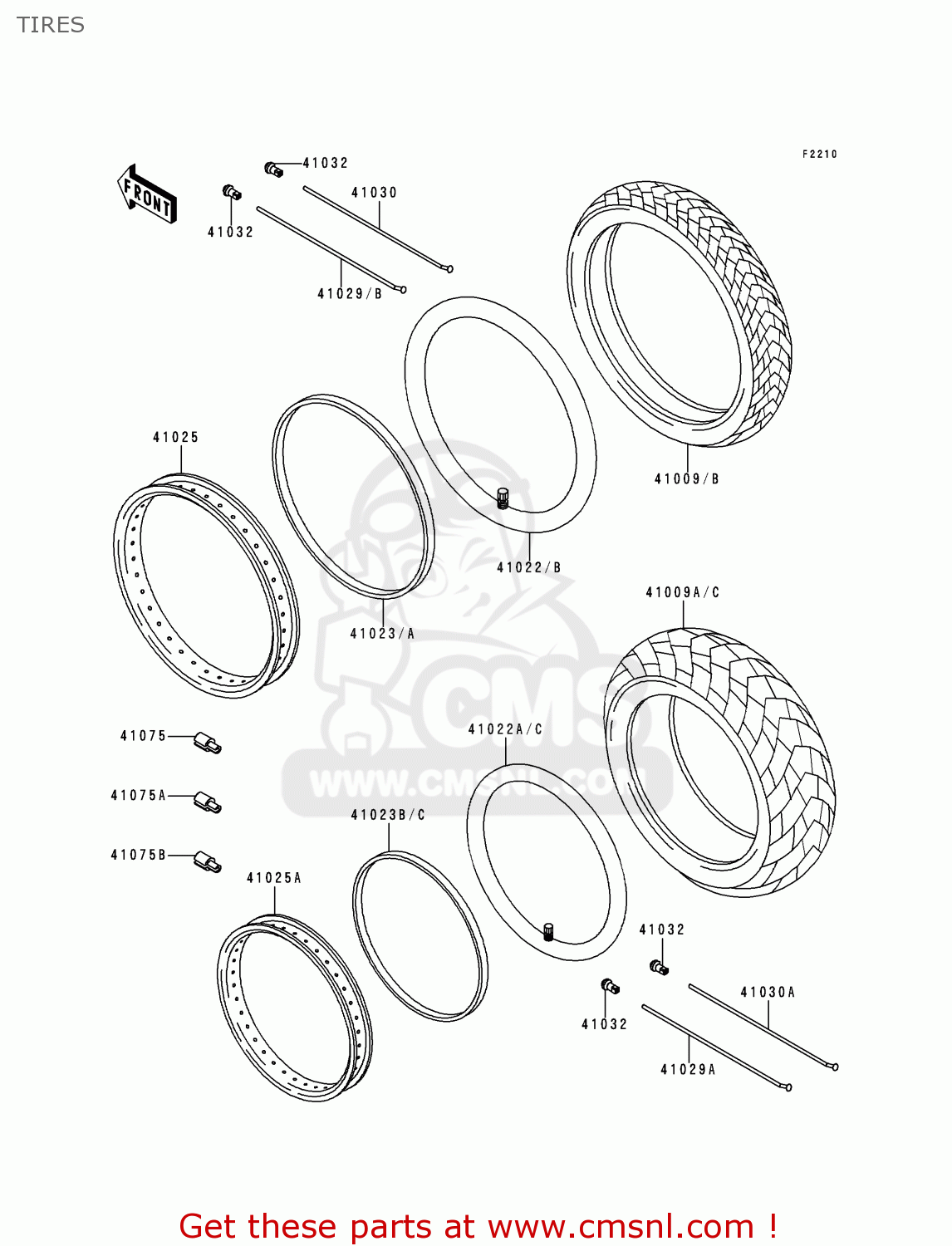 TIRES EN500C1 VULCAN500LTD 1996 USA CALIFORNIA CANADA