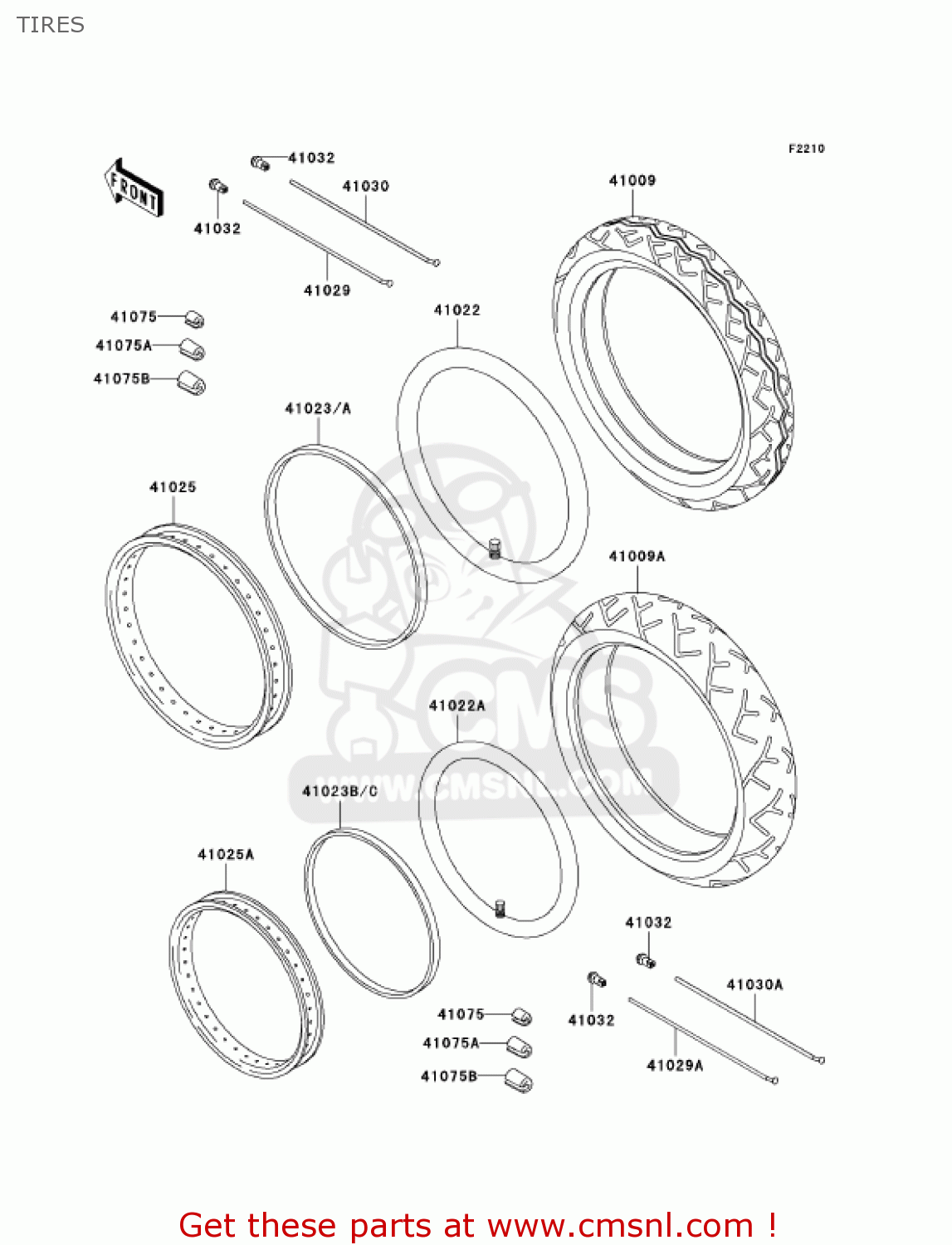 TIRES EN500C10 VULCAN500LTD 2005 USA CALIFORNIA CANADA