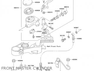 FRONT MASTER CYLINDER - EN500C10 VULCAN500LTD 2005 USA CALIFORNIA CANADA