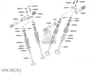 VALVE(S) - EN500C10 VULCAN500LTD 2005 USA CALIFORNIA CANADA