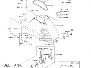 FUEL TANK - EN500C10 VULCAN500LTD 2005 USA CALIFORNIA CANADA