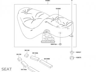 SEAT - EN500C10 VULCAN500LTD 2005 USA CALIFORNIA CANADA