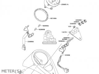 METER(S) - EN500C10 VULCAN500LTD 2005 USA CALIFORNIA CANADA