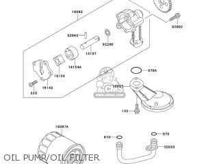 OIL PUMP/OIL FILTER - EN500C10 VULCAN500LTD 2005 USA CALIFORNIA CANADA