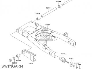 SWINGARM - EN500C10 VULCAN500LTD 2005 USA CALIFORNIA CANADA