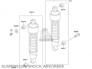 SUSPENSION/SHOCK ABSORBER - EN500C10 VULCAN500LTD 2005 USA CALIFORNIA CANADA