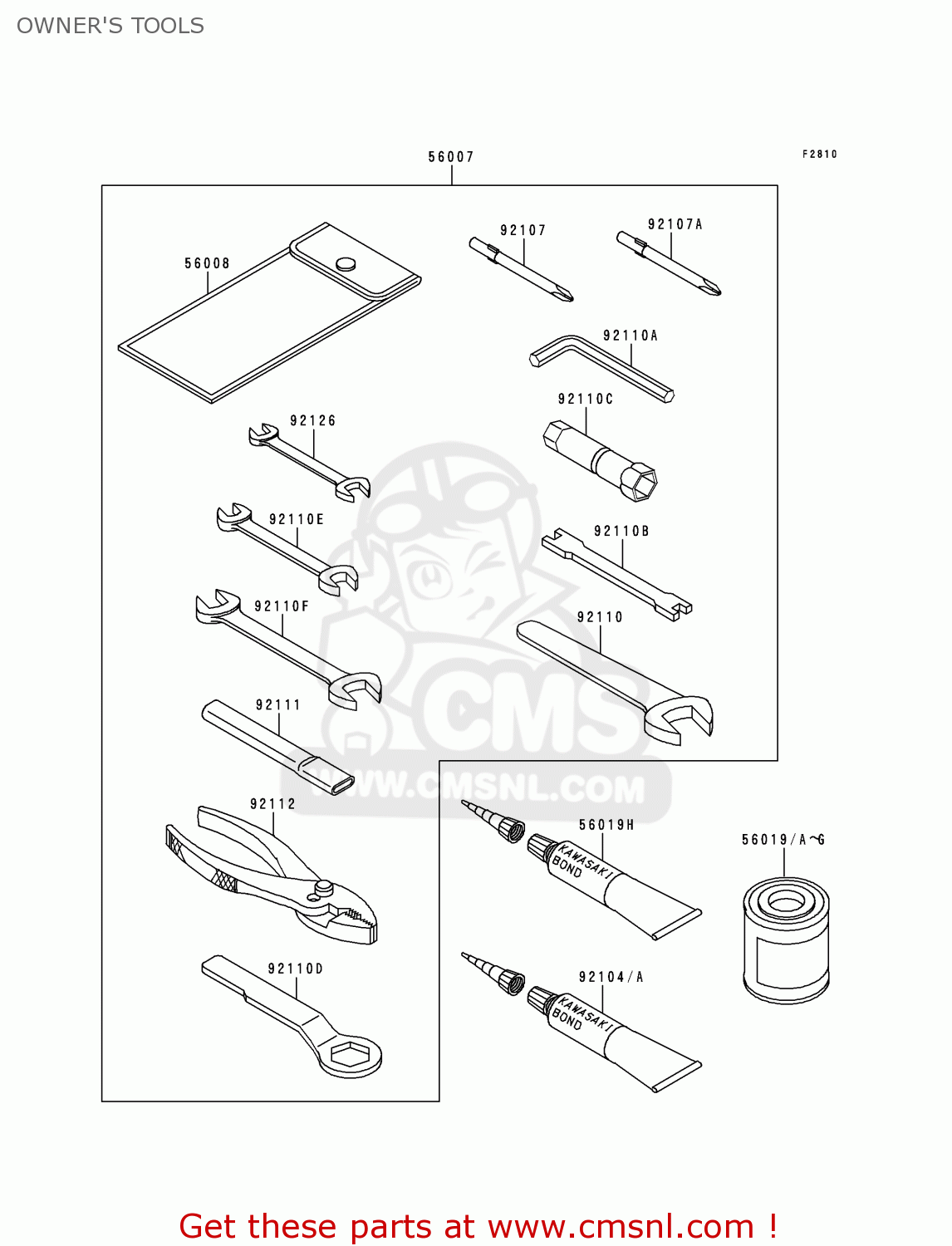 OWNER'S TOOLS EN500C2 1997 EUROPE UK FR NL AR FG GR IT NR SD SP ST