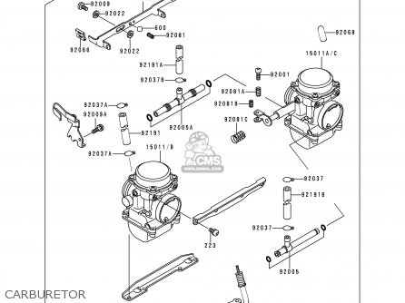 CARBURETOR - EN500C2 VULCAN500LTD 1997 USA CALIFORNIA CANADA