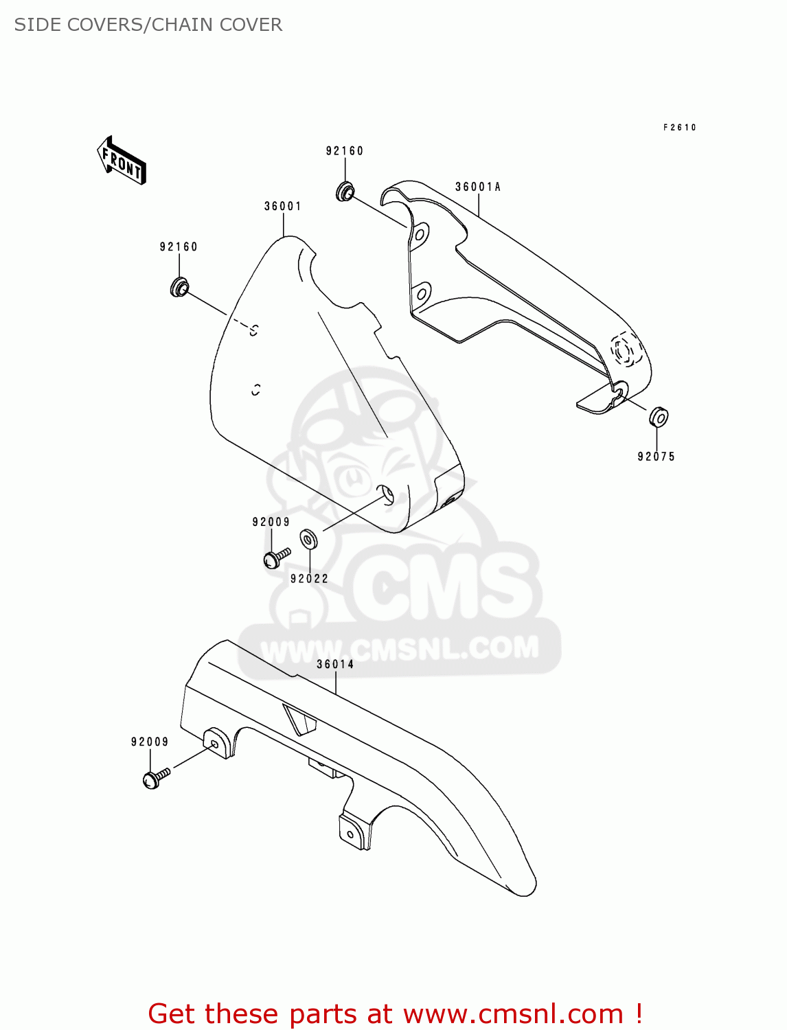 SIDE COVERS/CHAIN COVER EN500C3 1998 EUROPE UK FR NL AR FG GR IT NR SD SP ST