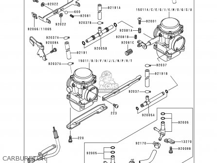 CARBURETOR - EN500C3 1998 EUROPE UK FR NL AR FG GR IT NR SD SP ST