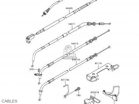 CABLES - EN500C3 VULCAN500LTD 1998 USA CALIFORNIA CANADA