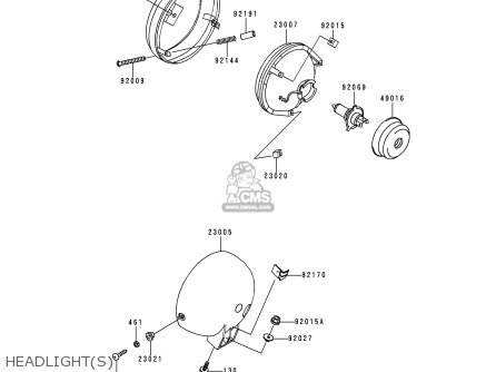 HEADLIGHT(S) - EN500C3 VULCAN500LTD 1998 USA CALIFORNIA CANADA