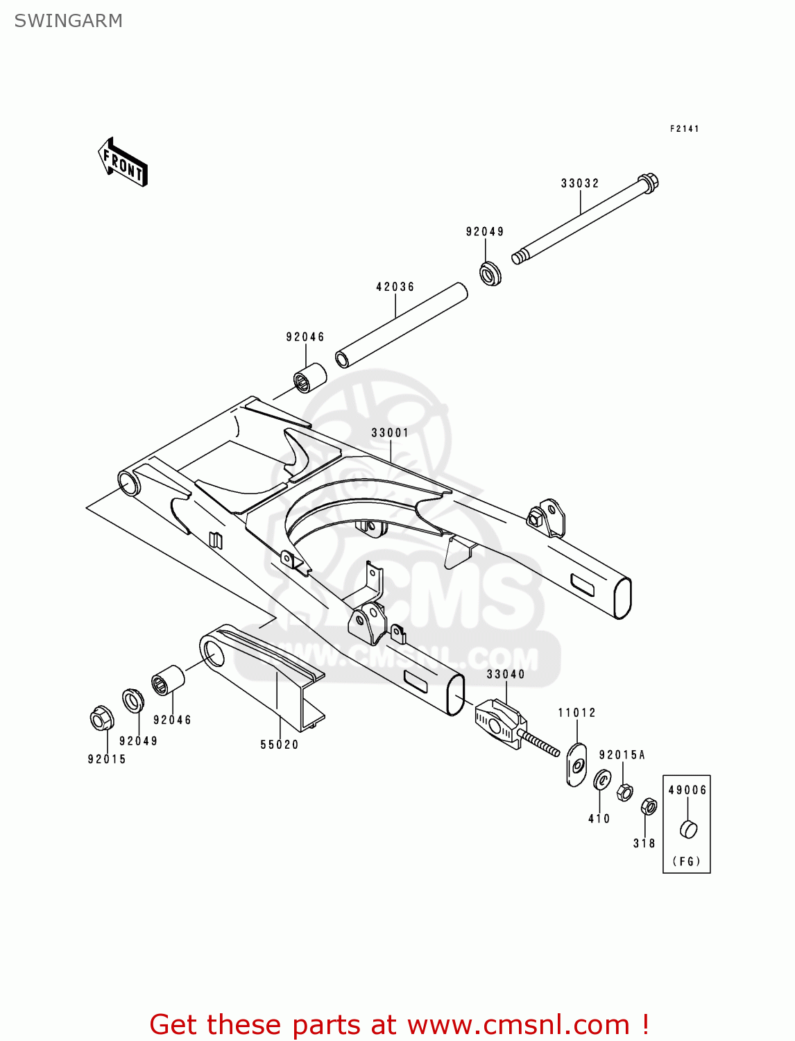 SWINGARM EN500C4 1999 EUROPE FR NL AR FG GR IT NR SD SP ST