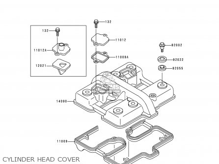 CYLINDER HEAD COVER - EN500C4 1999 EUROPE FR NL AR FG GR IT NR SD SP ST