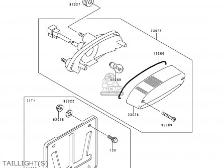 TAILLIGHT(S) - EN500C4 1999 EUROPE FR NL AR FG GR IT NR SD SP ST