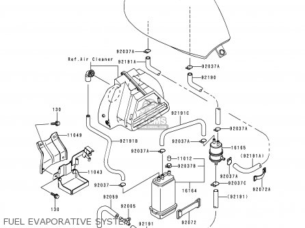FUEL EVAPORATIVE SYSTEM - EN500C4 VULCAN500LTD 1999 USA CALIFORNIA