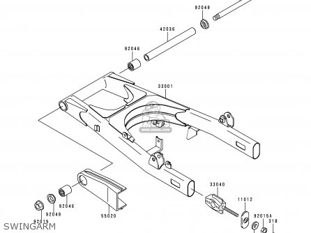 SWINGARM - EN500C4 VULCAN500LTD 1999 USA CALIFORNIA