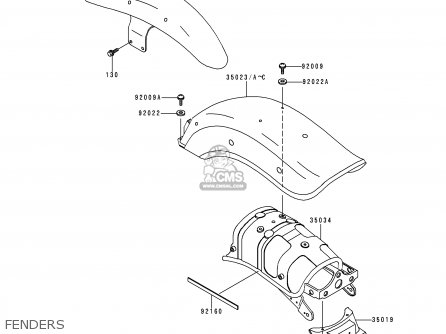FENDERS - EN500C4 VULCAN500LTD 1999 USA CALIFORNIA