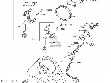 METER(S) - EN500C4 VULCAN500LTD 1999 USA CALIFORNIA