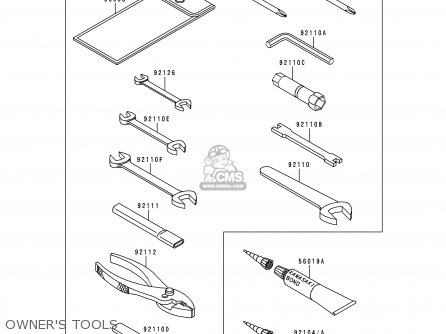 OWNER'S TOOLS - EN500C4 VULCAN500LTD 1999 USA CALIFORNIA