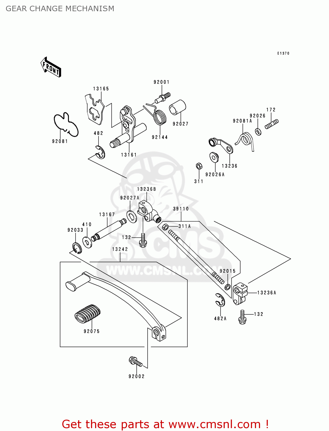 GEAR CHANGE MECHANISM EN500C5 2000 IS / KPH