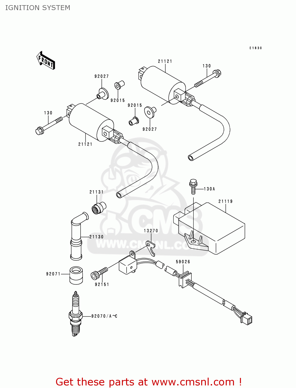 IGNITION SYSTEM EN500C5 2000 IS / KPH
