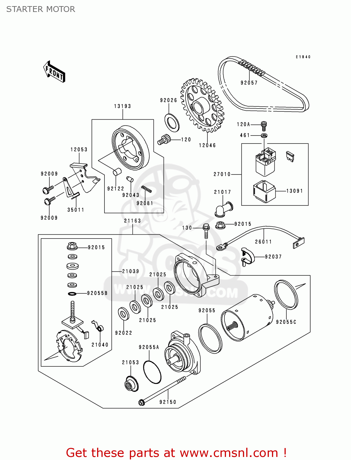 STARTER MOTOR EN500C5 2000 IS / KPH
