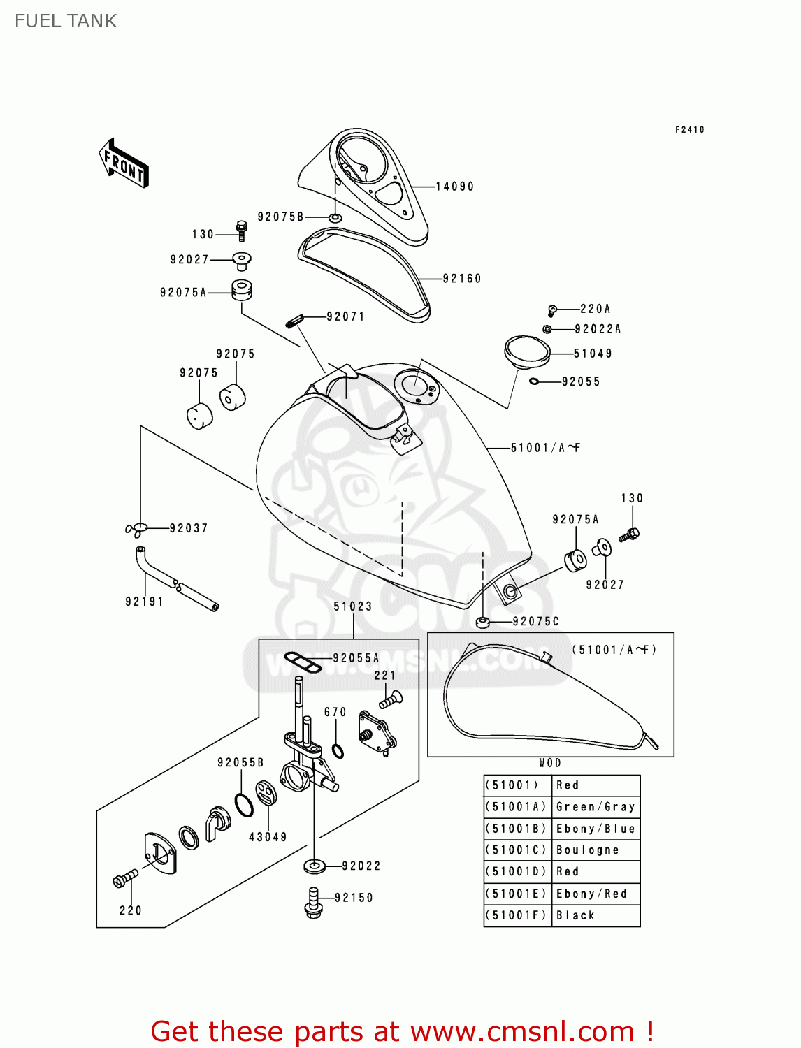 FUEL TANK EN500C5 2000 IS / KPH