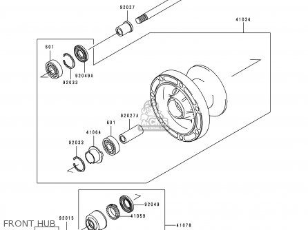 FRONT HUB - EN500C5 2000 IS / KPH
