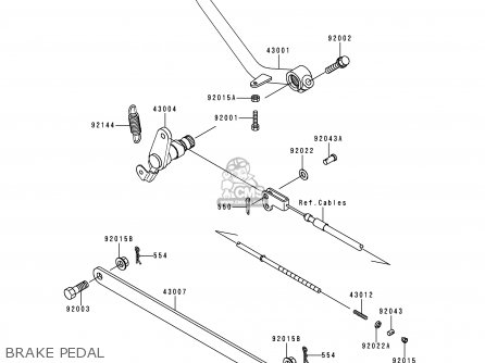 BRAKE PEDAL - EN500C5 2000 IS / KPH