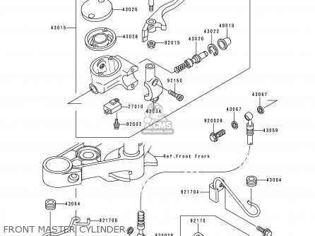 FRONT MASTER CYLINDER - EN500C5 2000 IS / KPH
