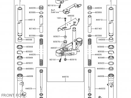 FRONT FORK - EN500C5 2000 IS / KPH