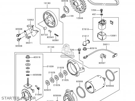 STARTER MOTOR - EN500C5 VULCAN500LTD 2000 USA CALIFORNIA CANADA
